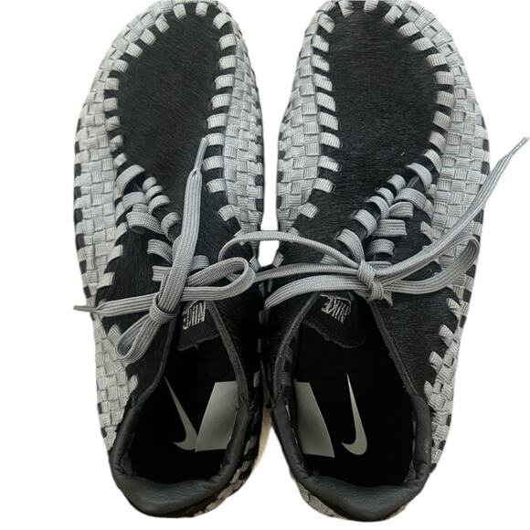 NWOT Nike Women’s Air Footscape Woven Sneaker Black/Grey – Sz 8 - Picture 8 of 11